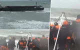 Kargo gemisinde tahliye operasyonu!