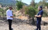 Manisa Büyükşehir’in yangın tankeri köyü alevlerden kurtardı Manisa Büyükşehir’in yangın tankeri köyü alevlerden kurtardı