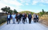 Dutlulu, Demirci’de 12 mahalleyi bağlayan yolu inceledi